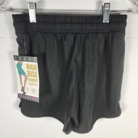 INSSA High-rise Yummy Shorts Black S/M NWT - Picture 1 of 8